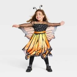 Toddler Glows Under Blacklight Monarch Butterfly Costume Dress - Hyde And EEK! Boutique™ -Halloween Supplies Store GUEST 01ecbfa0 ff34 4a60 9d5f be357d3a4568