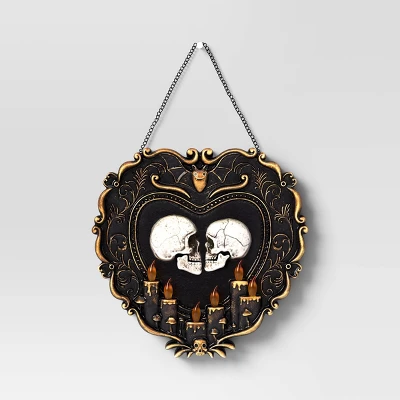 19" Talking Skulls Frame Halloween Decorative Prop Black - Hyde And EEK! Boutique™ 2 19" Talking Skulls Frame Halloween Decorative Prop Black - Hyde And EEK! Boutique™ - Image 2