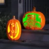 16" Lit Pumpkin Ghost With Timer Full Blow Mold Halloween Decorative Prop - Hyde And EEK! Boutique™