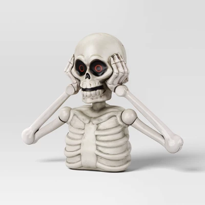 6" Animated Skeleton Torso Groundbreaker Halloween Decorative Prop White - Hyde And EEK! Boutique™ 2 6" Animated Skeleton Torso Groundbreaker Halloween Decorative Prop White - Hyde And EEK! Boutique™ - Image 2