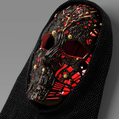 Adult Accessories Light Up Robot Mask - Hyde And EEK! Boutique™ 2 Adult Accessories Light Up Robot Mask - Hyde And EEK! Boutique™ - Image 2