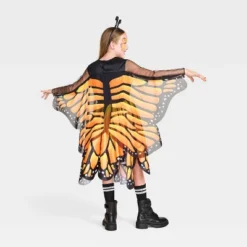 Kids' Glows Under Blacklight Monarch Butterfly Costume Dress - Hyde And EEK! Boutique™