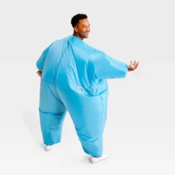 Adult Target Board Halloween Costume Inflatable Jumpsuit - Hyde And EEK! Boutique™ Blue One Size Fits Most