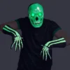 2pc Adult Light Up And Glows Under Blacklight Haunted Skeleton Costume Accessory Kit - Hyde And EEK! Boutique™