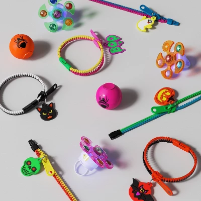 12ct Zipper Fidget Bracelet Party Favors - Hyde And EEK! Boutique™ 1 12ct Zipper Fidget Bracelet Party Favors - Hyde And EEK! Boutique™