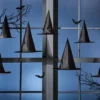 8ct Halloween Decor Kit Black Witch Hats - Hyde And EEK! Boutique™: Party Decorations