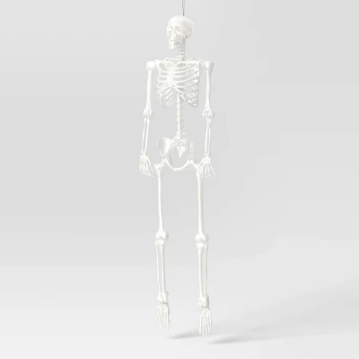 60" Poseable Skeleton Halloween Decorative Prop Iridescent - Hyde And EEK! Boutique™ 1 60" Poseable Skeleton Halloween Decorative Prop Iridescent - Hyde And EEK! Boutique™