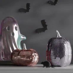 Disco Glass Pumpkin Figurine - Hyde And EEK! Boutique™ Lavender