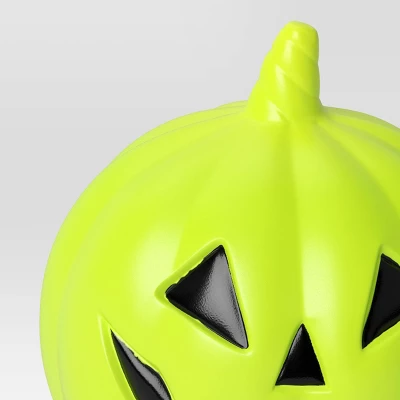 8" Lit Pumpkin Blow Mold Halloween Decorative Prop - Hyde And EEK! Boutique™ 2 8" Lit Pumpkin Blow Mold Halloween Decorative Prop - Hyde And EEK! Boutique™ - Image 2