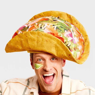 Adult Taco Hat Costume Headwear - Hyde And EEK! Boutique™ 2 Adult Taco Hat Costume Headwear - Hyde And EEK! Boutique™ - Image 2