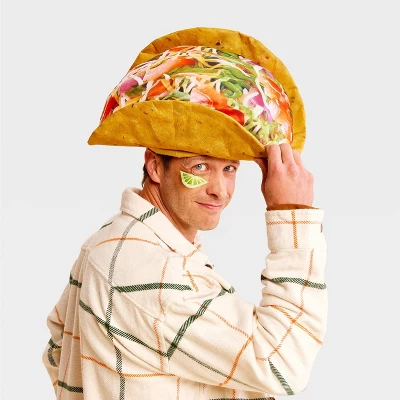 Adult Taco Hat Costume Headwear - Hyde And EEK! Boutique™ 1 Adult Taco Hat Costume Headwear - Hyde And EEK! Boutique™