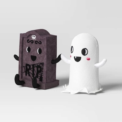 Tombstone And Ghost Duo Figurine - Hyde And EEK! Boutique™ 2 Tombstone And Ghost Duo Figurine - Hyde And EEK! Boutique™ - Image 2