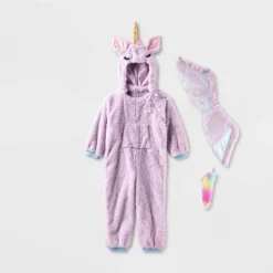 Toddler Unicorn Adaptive Halloween Costume Jumpsuit - Hyde And EEK! Boutique™ Purple