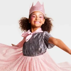 3pc Kids' Elevated Princess Costume Apparel Kit With Crown Pink - Hyde And EEK! Boutique™ -Halloween Supplies Store GUEST 50e48fa4 4010 45d8 aa47 02de6836df0d