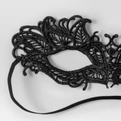 Adult Black Lace Masquerade Halloween Costume Mask - Hyde And EEK! Boutique™