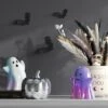 Disco Glass Pumpkin Figurine - Hyde And EEK! Boutique™ Silver
