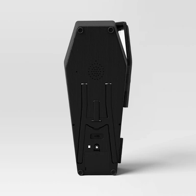 5" Light And Sound Skeleton In Coffin Halloween Decorative Prop Black - Hyde And EEK! Boutique™ 3 5" Light And Sound Skeleton In Coffin Halloween Decorative Prop Black - Hyde And EEK! Boutique™ - Image 3