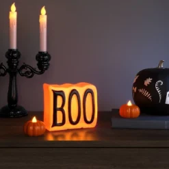 2pk LED Pumpkin Shaped Halloween Tea Lights - Hyde And EEK! Boutique™