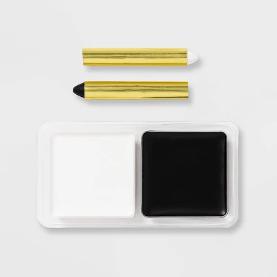 Black/White Palette And Crayons Halloween Costume Makeup Kit - Hyde And EEK! Boutique™: Skeleton Face Paint Makeup 1 Black/White Palette And Crayons Halloween Costume Makeup Kit - Hyde And EEK! Boutique™: Skeleton Face Paint Makeup