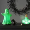 Lit Plastic Bottle Skull Figurine - Hyde And EEK! Boutique™ Neon Green