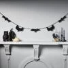 72" Velvet Bat Garland - Black - Hyde And EEK! Boutique™