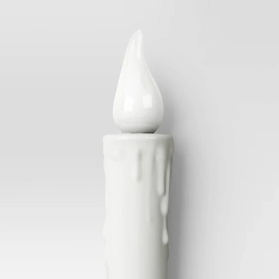 6ct 7" LED Battery Operated Color Changing Hanging Candle Lights Halloween Decorative Prop White - Hyde And EEK! Boutique™ 4 6ct 7" LED Battery Operated Color Changing Hanging Candle Lights Halloween Decorative Prop White - Hyde And EEK! Boutique™ - Image 4