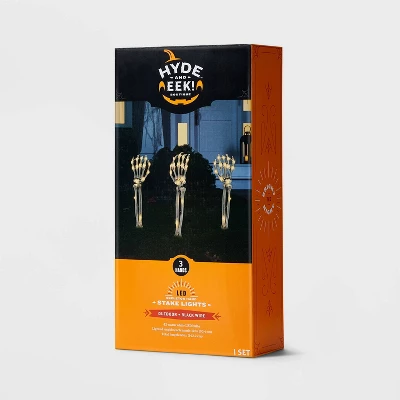 3ct LED Skeleton Arms Halloween Novelty Path Lights With Timer - Hyde And EEK! Boutique™ 3 3ct LED Skeleton Arms Halloween Novelty Path Lights With Timer - Hyde And EEK! Boutique™ - Image 3