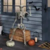 60" Poseable Bone Skeleton Halloween Decorative Prop Off-White - Hyde And EEK! Boutique™
