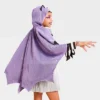 Kids' Bat Costume Cape With Hood And Ears - Hyde And EEK! Boutique™ Purple/Black