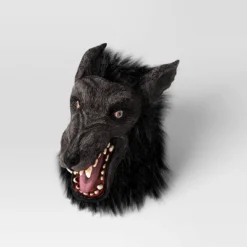 Adult Wolf Halloween Costume Mask Black - Hyde And EEK! Boutique™: Werewolf Mask