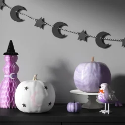 Wonder Painted Pumpkins Moon And Stars Figurine - Hyde And EEK! Boutique™ Off-White