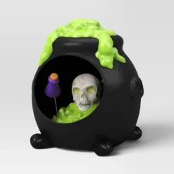 6.3" Light And Sound Cauldron Animation Halloween Decorative Prop Black - Hyde And EEK! Boutique™ -Halloween Supplies Store GUEST 820afed1 8df8 49ca 94b6 b20c197ded78
