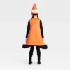 Kids' And Adult Glow In The Dark Construction Cone Halloween Costume With Headpiece One Size - Hyde And EEK! Boutique™