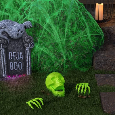 Stretchy Spiderweb Halloween Decorative Prop - Hyde And EEK! Boutique™ 1 Stretchy Spiderweb Halloween Decorative Prop - Hyde And EEK! Boutique™