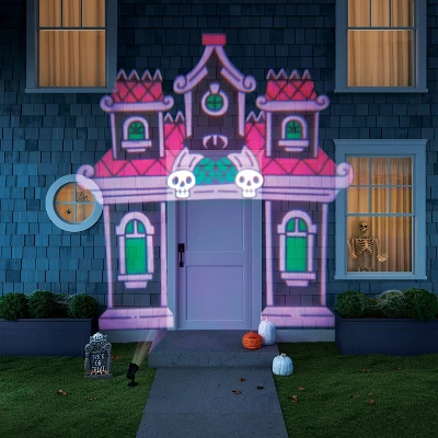 LED Haunted House Archway Halloween Novelty Light Projector - Hyde And EEK! Boutique™ 1 LED Haunted House Archway Halloween Novelty Light Projector - Hyde And EEK! Boutique™