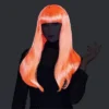 Adult Premium Wigs Orange Blacklight Electric Diva - Hyde And EEK! Boutique™