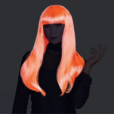 Adult Premium Wigs Orange Blacklight Electric Diva - Hyde And EEK! Boutique™ 1 Adult Premium Wigs Orange Blacklight Electric Diva - Hyde And EEK! Boutique™
