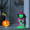 18" Blow Mold Magic Witch Halloween Decorative Prop Green - Hyde And EEK! Boutique™