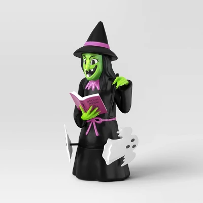 16.14" Light And Sound Witch Figural Halloween Decorative Prop Black - Hyde And EEK! Boutique™ 2 16.14" Light And Sound Witch Figural Halloween Decorative Prop Black - Hyde And EEK! Boutique™ - Image 2
