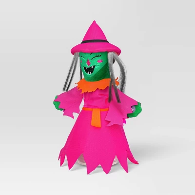 11.5" Animated Plush Witch Halloween Decorative Prop Rose Red - Hyde And EEK! Boutique™ 2 11.5" Animated Plush Witch Halloween Decorative Prop Rose Red - Hyde And EEK! Boutique™ - Image 2