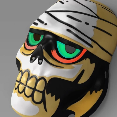 Adult Masks Glows Under Blacklight Mummy - Hyde And EEK! Boutique™ 2 Adult Masks Glows Under Blacklight Mummy - Hyde And EEK! Boutique™ - Image 2