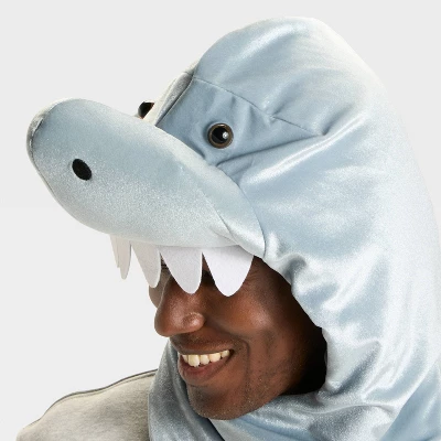 Adult Snood Shark Halloween Costume Headwear - Hyde And EEK! Boutique™ Gray 2 Adult Snood Shark Halloween Costume Headwear - Hyde And EEK! Boutique™ Gray - Image 2