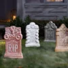 4pk 16.73" Tombstones Halloween Decorative Prop Brick Toned - Hyde And EEK! Boutique™