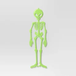 60" 3D Jointed Alien Skeleton Halloween Decorative Prop Green - Hyde And EEK! Boutique™