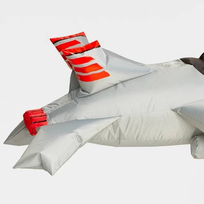 Kids' Fighter Jet Ride On Halloween Costume Inflatable Suits - Hyde And EEK! Boutique™ Gray One Size Fits Most 2 Kids' Fighter Jet Ride On Halloween Costume Inflatable Suits - Hyde And EEK! Boutique™ Gray One Size Fits Most - Image 2