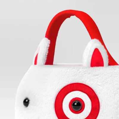 12" Bullseye Dog Halloween Trick Or Treat Basket Red/White - Hyde And EEK! Boutique™ 2 12" Bullseye Dog Halloween Trick Or Treat Basket Red/White - Hyde And EEK! Boutique™ - Image 2