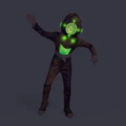 Kids' Light Up Deep Sea Diver Costume Glows Under Blacklight - Hyde And EEK! Boutique™