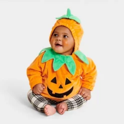 Infant And Toddler Pumpkin Halloween Costume Pullover - Hyde And EEK! Boutique™ Orange -Halloween Supplies Store GUEST b45d316e a78b 4e5a af17 31efac7b8a1f