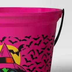 7.64" Witch Halloween Plastic Trick Or Treat Pail Dark Pink - Hyde And EEK! Boutique™ -Halloween Supplies Store GUEST bab392f2 3f44 4444 8bba 2c4f6ba4966c