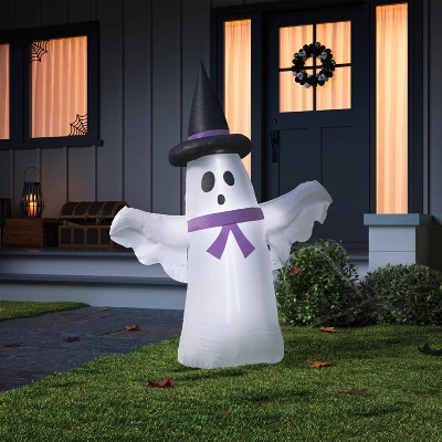 3.5' Standing Ghost Inflatable Halloween Decoration White - Hyde And EEK! Boutique™ 1 3.5' Standing Ghost Inflatable Halloween Decoration White - Hyde And EEK! Boutique™